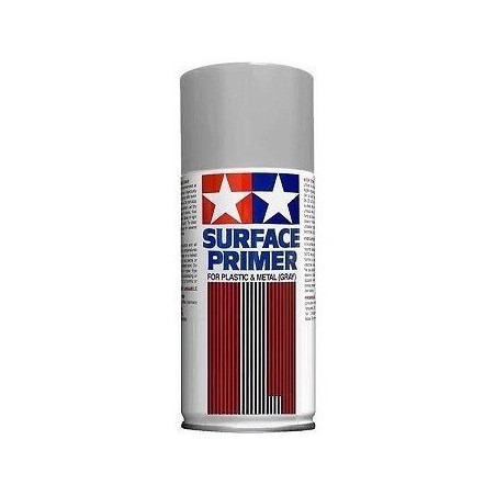 Tamiya, Grondverf Spuitbus Grijs, 180ml