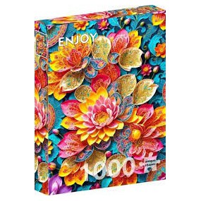 Elegant Waterlilies, Enjoy Puzzle 1000stukjes