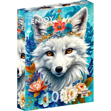 Blooming Snow Fox, Enjoy Puzzle 1000stukjes Blooming Snow Fox, Enjoy Puzzle 1000stukjes