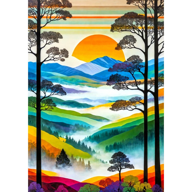Hilltops Breeze Enjoy Puzzle 1000stukjes  Afm. 48x68cm