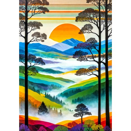 Hilltops Breeze Enjoy Puzzle 1000stukjes Afm. 48x68cm Hilltops Breeze Enjoy Puzzle 1000stukjes Afm. 48x68cm