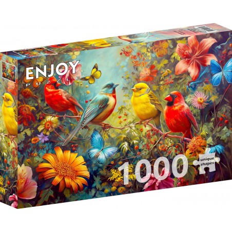 Chirps and Flutters, Enjoy Puzzle 1000stukjes Chirps and Flutters, Enjoy Puzzle 1000stukjes