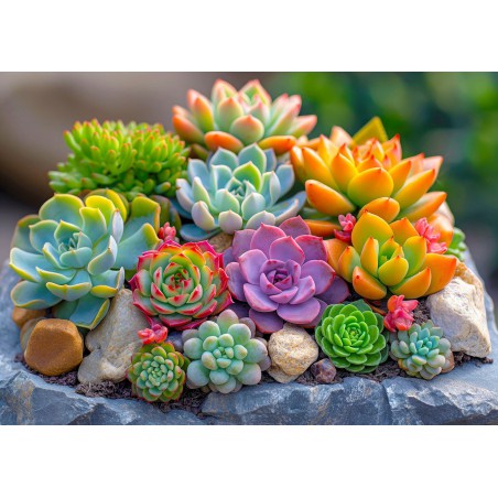 Succulents Enjoy Puzzle 1000stukjes Afm. 48x68cm Succulents Enjoy Puzzle 1000stukjes Afm. 48x68cm