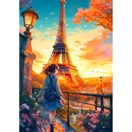 Parisian Wanderlust, Enjoy Puzzle 1000stukjes Afm. 48x68cm Parisian Wanderlust, Enjoy Puzzle 1000stukjes Afm. 48x68cm