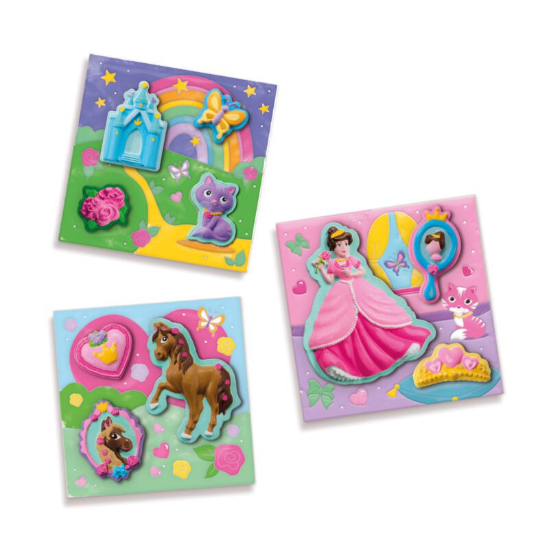 SES - Gieten en schilderen, canvassen om te schilderen prinsessen 3x