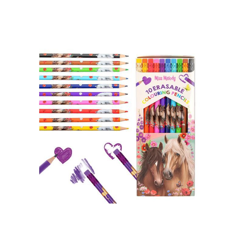 Miss Melody, Uitgumbare kleurpotloden 13369