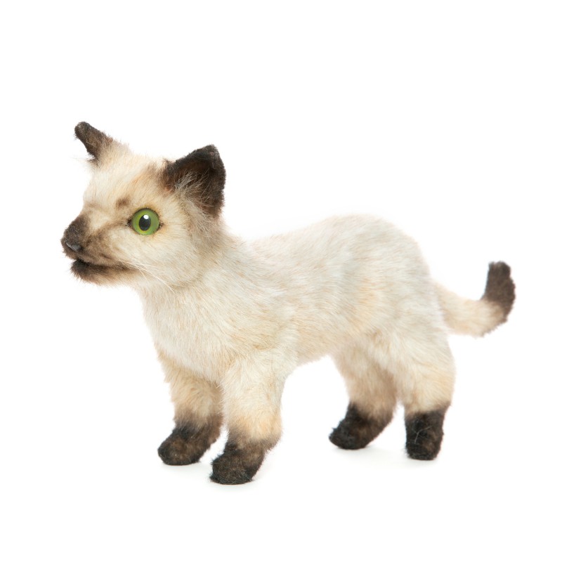 Siamese kat kitten zwart/wit, 33cm - Hansa Creation
