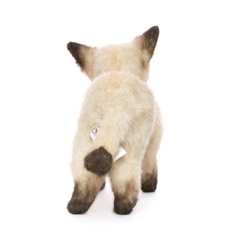 Siamese kat kitten zwart/wit, 33cm - Hansa Creation