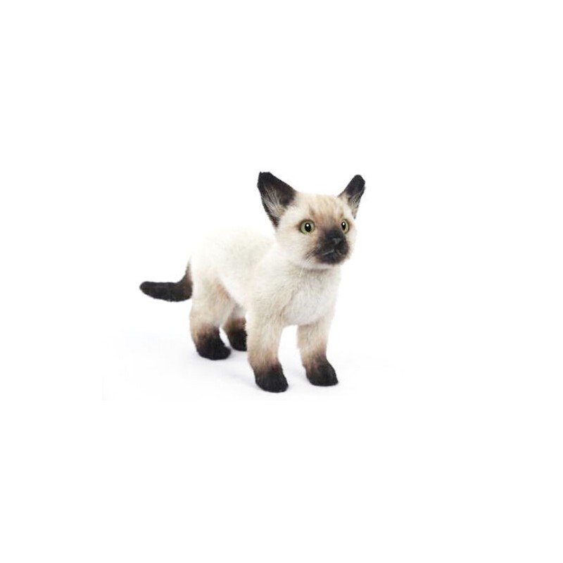 Siamese kat kitten zwart/wit, 33cm - Hansa Creation