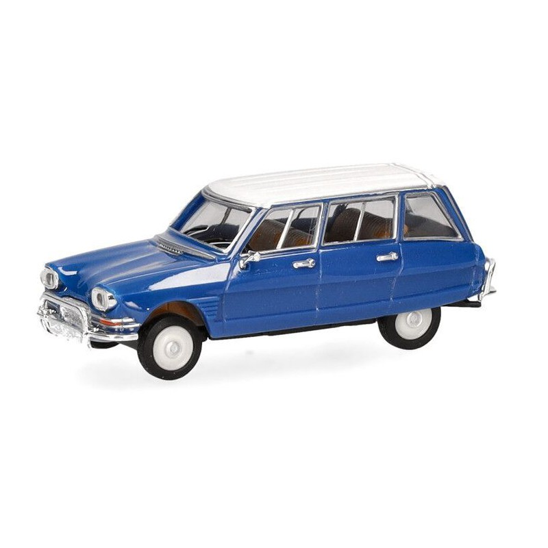Citroen AMI 6 Break (blauw metallic) 1:87, Herpa