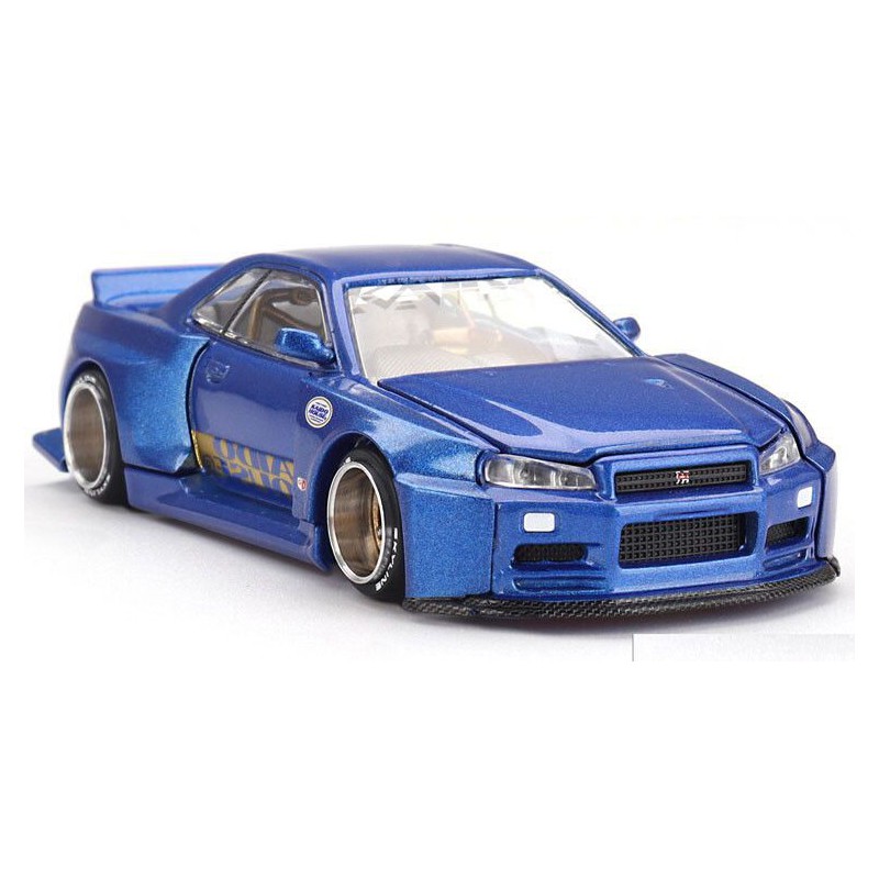 Nissan Skyline GT-R (R34) Kaido Works Shinjuku V2 '99 1:64, Mini GT