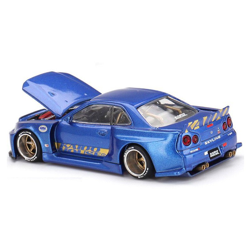 Nissan Skyline GT-R (R34) Kaido Works Shinjuku V2 '99 1:64, Mini GT