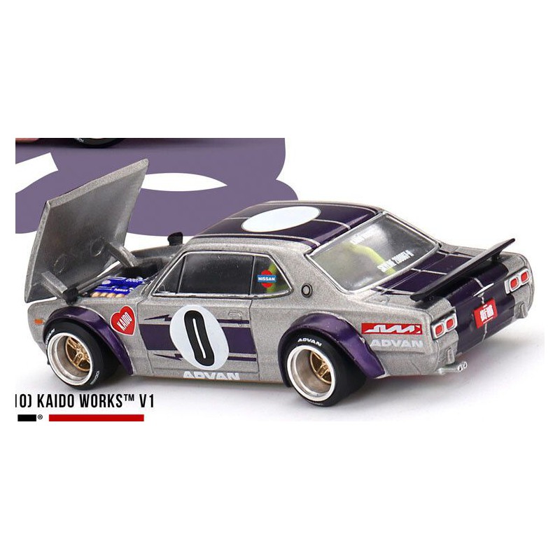 Nissan Skyline GT-R (KPGC10) Kaido Works V1 '69 1:64, Mini GT
