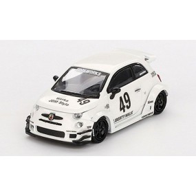 Fiat 595 Abarth LB-Works X Abas Works Gara Nr.49 '24 (Wit)1:64, Mini GT