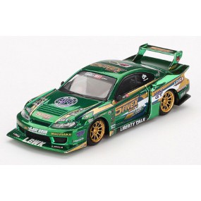 Nissan Silvia 515 LB-Super Silhouette Fausto Racing '24(Groen)1:64, Mini GT