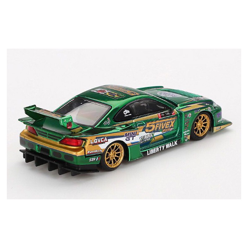 Nissan Silvia 515 LB-Super Silhouette Fausto Racing '24(Groen)1:64, Mini GT