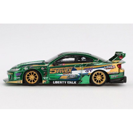 Nissan Silvia 515 LB-Super Silhouette Fausto Racing '24(Groen)1:64, Mini GT
