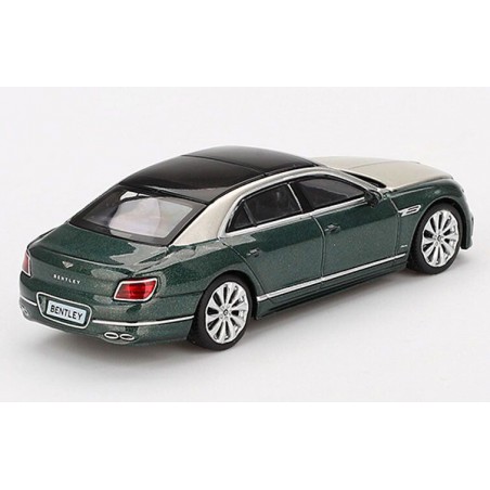 Bentley Flying Spur '24, white sand verdant1:64, Mini GT