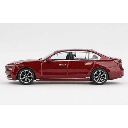 BMW I7 Xdrive E60 '23, rood (Aventurin Red) 1:64, Mini GT