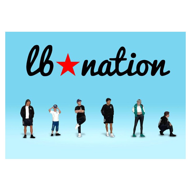 Figuren 6 stuks The LB Nation Mini GT