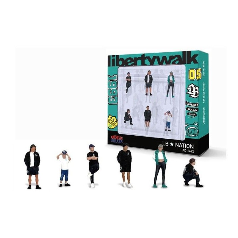 Figuren 6 stuks The LB Nation Mini GT