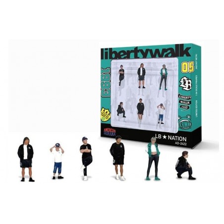 Figuren 6 stuks The LB Nation Mini GT