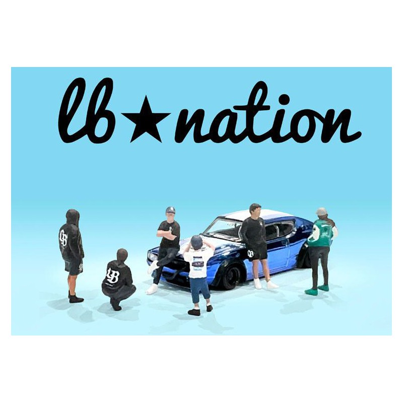 Figuren 6 stuks The LB Nation Mini GT