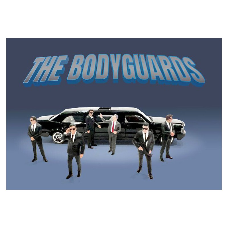 Figuren 6 stuks The Bodyguards Mini GT