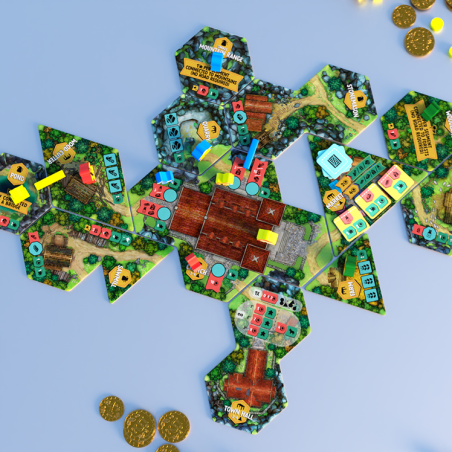 Hamlet, Bordspel, Happy Meeple Games ccoperatief Hamlet, Bordspel, Happy Meeple Games ccoperatief