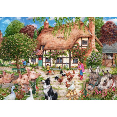 1000stukjes puzzel Ravensburger Farm cottage 1000stukjes puzzel Ravensburger Farm cottage