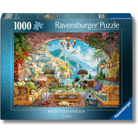 Mediterranean Terrace View, 1000 stukjes Ravensburger Mediterranean Terrace View, 1000 stukjes Ravensburger