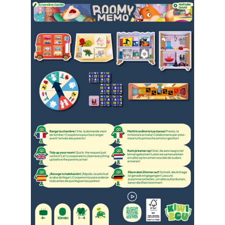 Room memo, kinderspel Kiwizou Room memo, kinderspel Kiwizou