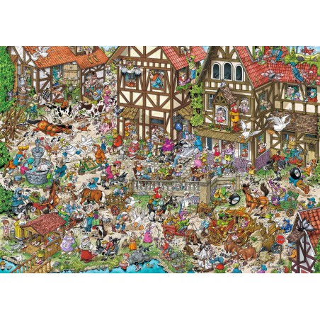 1000stukjes Ravensburger Time travel: Middle Ages
