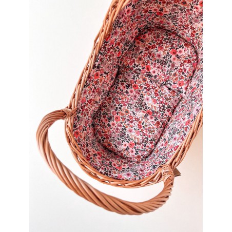 Rieten poppenwagen Retro flowers, Hollie Rieten poppenwagen Retro flowers, Hollie