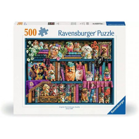 Precious Porcelain Pugs, 500 stukjes Ravensburger Precious Porcelain Pugs, 500 stukjes Ravensburger