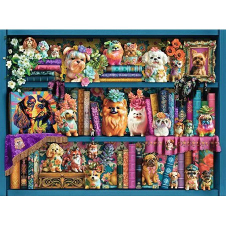 Precious Porcelain Pugs 500 stukjes Ravensburger Precious Porcelain Pugs 500 stukjes Ravensburger