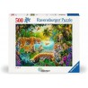 Tiger Family in the Oasis, 500 stukjes Ravensburger Tiger Family in the Oasis, 500 stukjes Ravensburger