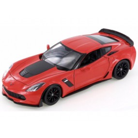 Chevrolet Corvette Z06 2017(Rood), 1:24, Welly