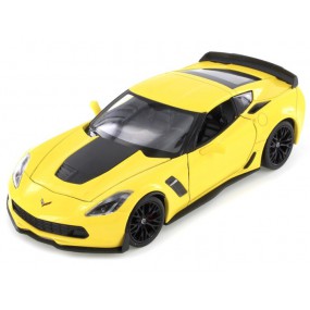 Chevrolet Corvette Z06 2017(Geel), 1:24, Welly