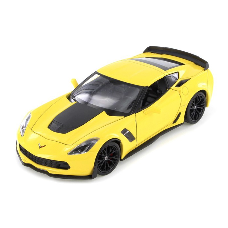 Chevrolet Corvette Z06 2017(Geel), 1:24, Welly