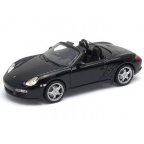 Porsche Boxster S Cabriolet 2012 (Zwart), 1:24, Welly