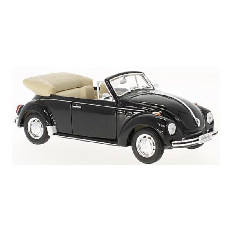 VW Kever Cabriolet 1960 (Zwart), 1:24, Welly