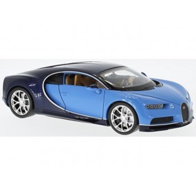 Bugatti Chiron (Blauw/Zwart), 1:24, Welly