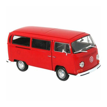 Volkswagen T2a 1972 (Rood), 1:24, Welly