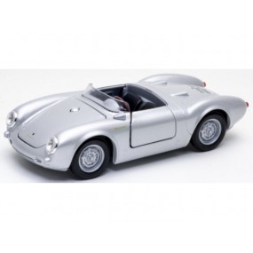 Porsche 550 Spyder (Zilver), 1:24, Welly