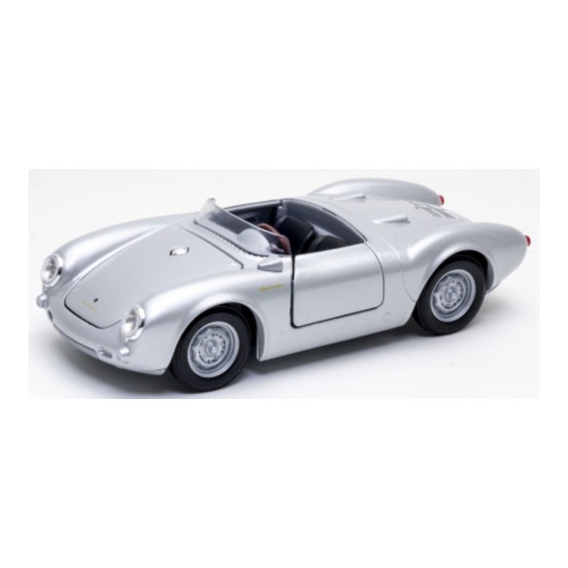 Porsche 550 Spyder (Zilver), 1:24, Welly