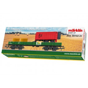 Märklin-H0, Lage bakwagen Landbouw, 00740-01