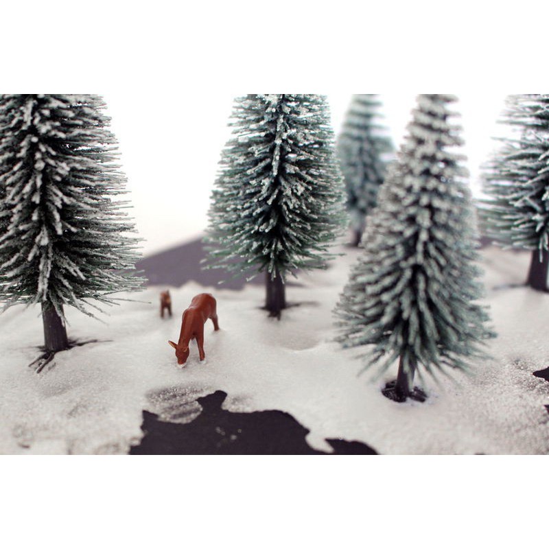 Besneeuwde Dennen 25 stuks 3.5-9 cm, Noch, 32828