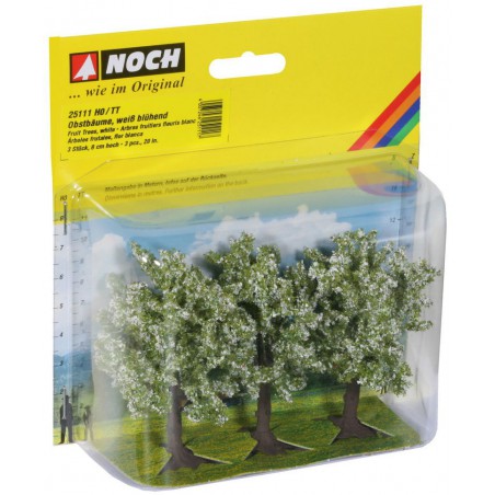 Fruitbomen 3 stuks 8 cm, Noch, 25111