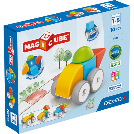 Geomag, Magicube Voertuigen set 10pcs Geomag, Magicube Voertuigen set 10pcs